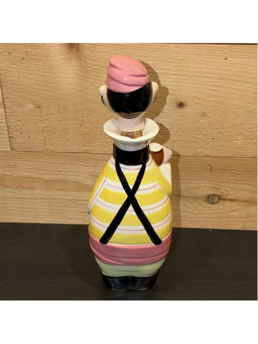 Lego Leo Goldman 1960 Kitschy Pirate Gin Bottle Decanter Japan MCM Rare Vtg Bar